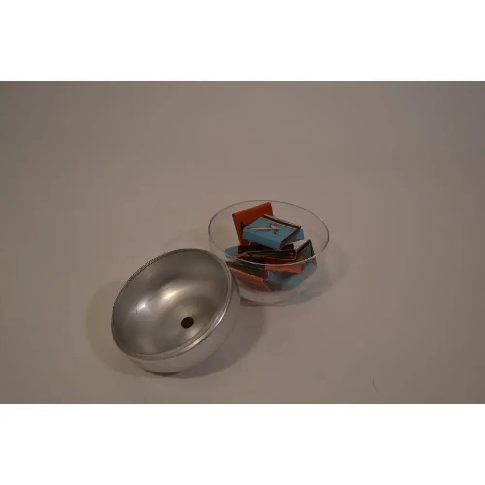 Apple rare Vintage Kensington Cortland Jam Jar Lurelle Guild Glass Brass c1938 - Picture 9 of 10